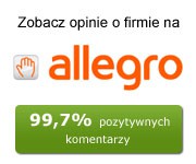 99,7% pozytywnych opinii na Allegro